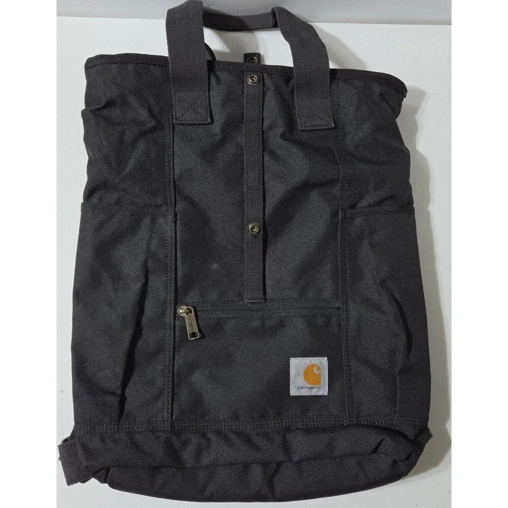 Carhartt Convertible Legacy Hybrid Backpack Tote Black 18x14